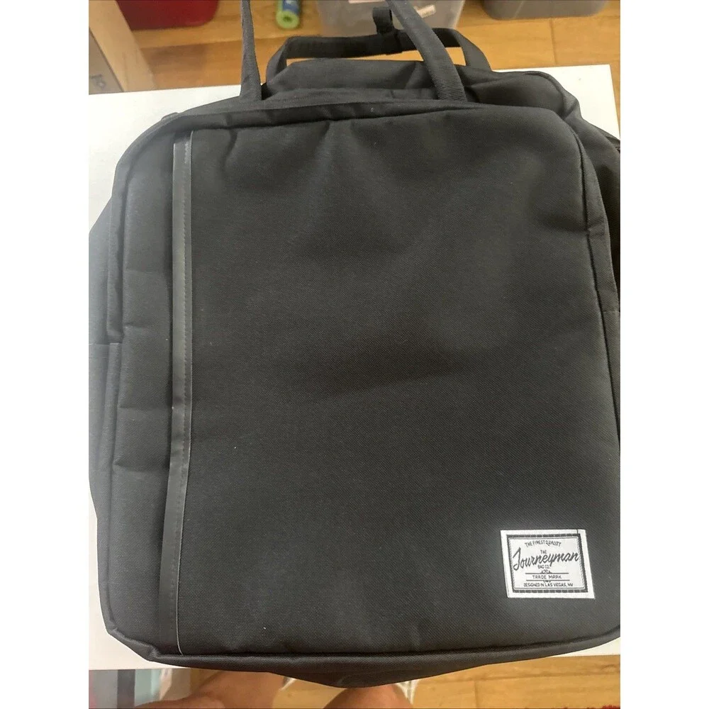The Journeyman Bag Co Laptop Convertible Backpack Padded Sleeve Multiple Pockets